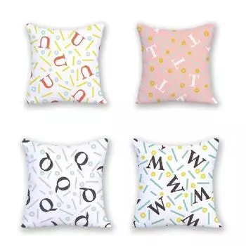 Наволочка с рисунком из мультфильма, подушка, простая квадратная декоративная подушка, чехол для подушки 40x40cm