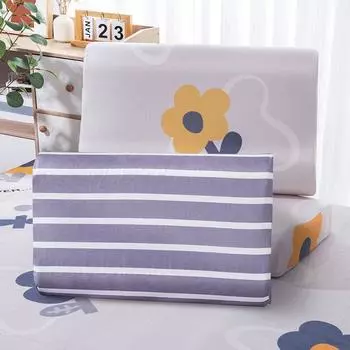 Наволочка с рисунком из мультфильма, наволочка из латекса, мягкая наволочка для шеи, для здоровья, для сна, для спальни, для домашнего декора 40X60cm