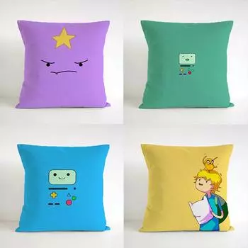 Наволочка с рисунком в виде мультфильма, украшение интерьера, офисная, гостиная, домашняя наволочка 40x40cm