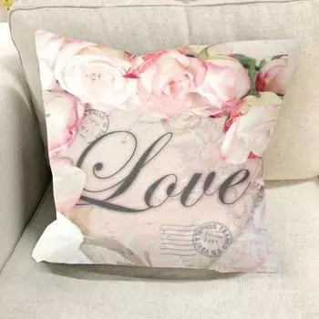 Наволочка с розой Очень мягкая, износостойкая, безопасная для кожи, простая в уходе, наволочка с цветочным принтом, наволочка для спальни D