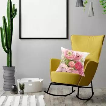 Наволочка с розой Очень мягкая, износостойкая, безопасная для кожи, простая в уходе, наволочка с цветочным принтом, наволочка для спальни M