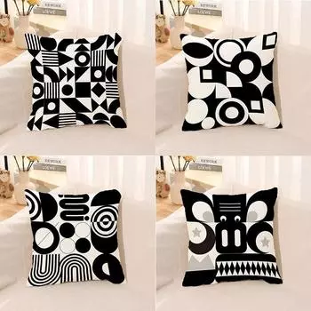 Наволочка с скандинавской геометрической линией, чехол для диванной подушки, подушка для сна, кровать 40x40cm