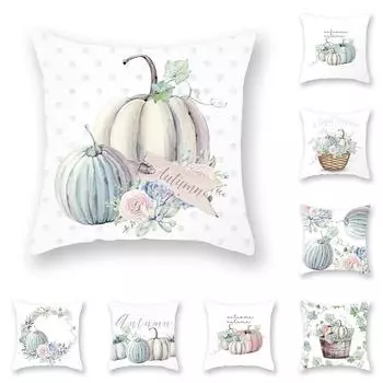 Наволочка с тыквой, фермерский декор, наволочка, наволочка для дивана, автомобиля, офиса, наволочка, осенний домашний декор 40x40cm