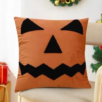 Наволочка с вышивкой в виде 3D-призрака, скрытая застежка-молния, наволочка для подушки, спальня, гостиная