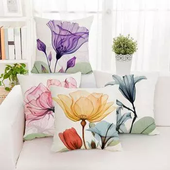 Наволочка с застежкой-молнией Износостойкая моющаяся Невыцветающая декоративная односторонняя наволочка с принтом Наволочка синий