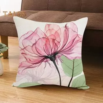 Наволочка с застежкой-молнией Износостойкая моющаяся Невыцветающая декоративная односторонняя наволочка с принтом Наволочка синий