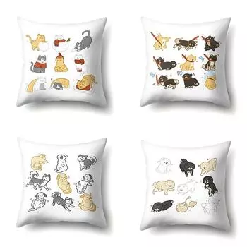 Наволочка с животным рисунком, домашний чехол для дивана, чехол для гостиной и спальни 40x40cm