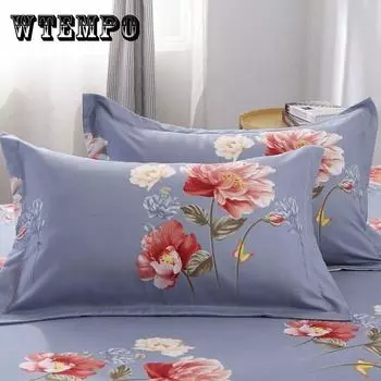 Наволочка, состоящая из двух частей, простая утолщенная наволочка с матовым принтом, приятная для кожи мягкая наволочка 48 см x 74 см