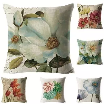 Наволочка, удобная многоцветная красота ручной работы, удобная сенсорная наволочка с подсолнечником и розой для гостиной A