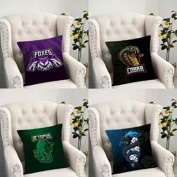 Наволочка в черном стиле для украшения общежития, офиса, гостиной, дивана, домашней наволочки 40x40cm