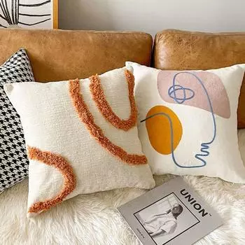 Наволочка в стиле INS, квадратная наволочка для подушки, декоративная наволочка для дивана/кровати Style B