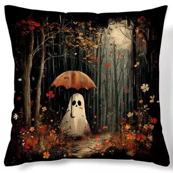 Наволочки для украшения на Хэллоуин, подходящие для гостиной, чехлы для диванных подушек, украшения спальни, праздничные подарки 45x45cm
