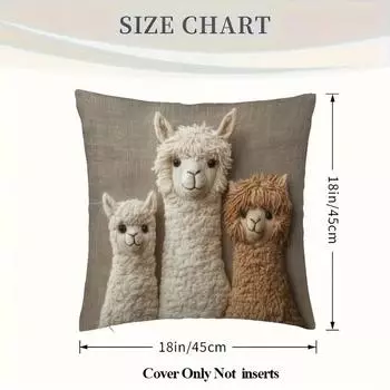 Наволочки из альпаки, машинная стирка, полиэстер с застежкой-молнией, винтажный домашний декор, подходят для гостиной 45x45 cm
