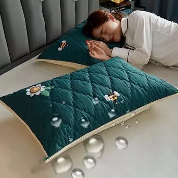 Наволочки из хлопка с защитой от клещей Пара водонепроницаемых наволочек для защиты основного чехла 48*74 см