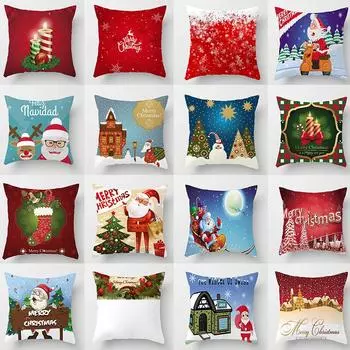 Наволочки рождественской серии, диван, наволочки для подушек для спальни 40x40cm