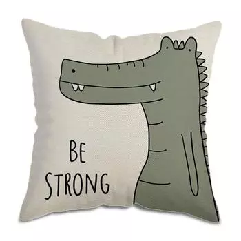 Наволочки с изображением животных из мультфильмов, двухсторонняя печать, крокодил, подходит для дивана, домашнего декора, наволочки CC2PS454533C29