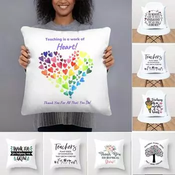 Наволочки с принтом учителя, цитата, бытовая автомобильная подушка, наклонный диван, подарок на день учителя