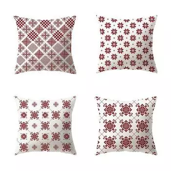 Наволочки с рождественской тематикой Аксессуары для автомобиля Офис Санта-Клаус Гостиная Диван Домашние наволочки 40x40cm