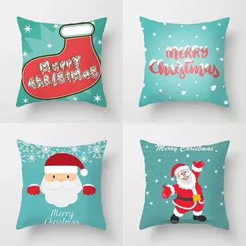 Наволочки с рождественской тематикой Аксессуары для автомобиля Офис Санта-Клаус Гостиная Диван Домашние наволочки 40x40cm