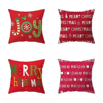 Наволочки с рождественской тематикой Аксессуары для автомобиля Офис Санта-Клаус Гостиная Диван Домашние наволочки 40x40cm