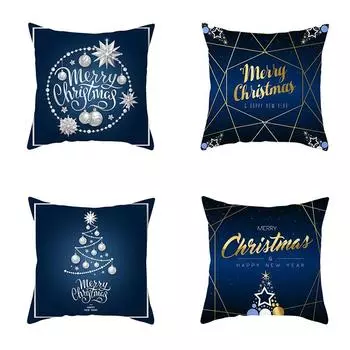 Наволочки с рождественской тематикой Аксессуары для автомобиля Офис Санта-Клаус Гостиная Диван Домашние наволочки 40x40cm