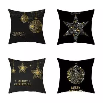 Наволочки с рождественской тематикой Аксессуары для автомобиля Офис Санта-Клаус Гостиная Диван Домашние наволочки 40x40cm
