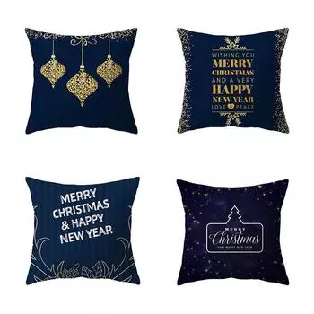 Наволочки с рождественской тематикой Аксессуары для автомобиля Офис Санта-Клаус Гостиная Диван Домашние наволочки 40x40cm