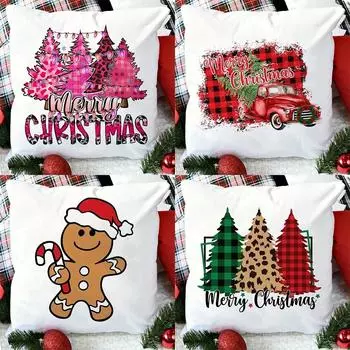 Наволочки с рождественской тематикой Аксессуары для автомобиля Офис Санта-Клаус Гостиная Диван Домашние наволочки 40x40cm