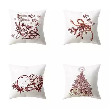 Наволочки с рождественской тематикой Аксессуары для автомобиля Офис Санта-Клаус Гостиная Диван Домашние наволочки 40x40cm