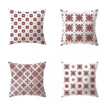 Наволочки с рождественской тематикой Аксессуары для автомобиля Офис Санта-Клаус Гостиная Диван Домашние наволочки 40x40cm