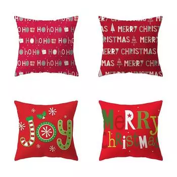 Наволочки с рождественской тематикой Аксессуары для автомобиля Офис Санта-Клаус Гостиная Диван Домашние наволочки 40x40cm