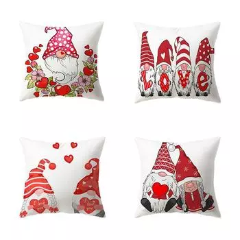 Наволочки с рождественской тематикой Аксессуары для автомобиля Офис Санта-Клаус Гостиная Диван Домашние наволочки 40x40cm