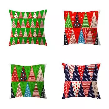 Наволочки с рождественской тематикой Аксессуары для автомобиля Офис Санта-Клаус Гостиная Диван Домашние наволочки 40x40cm