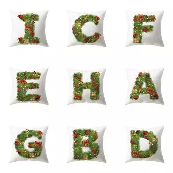 Наволочки с рождественской тематикой Аксессуары для автомобиля Офис Санта-Клаус Гостиная Диван Домашние наволочки 40x40cm