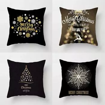 Наволочки с рождественской тематикой Украшения для автомобиля Офис Санта-Клаус Гостиная Диван Домашние наволочки 40x40cm