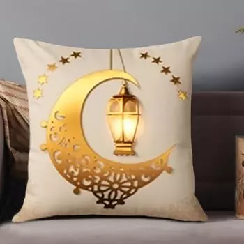 Наволочки с украшениями для Рамадана 17,7X17,7 дюйма, наволочки для Рамадана Карима, декор для мечети, чехол для подушки Мубарака, домашний диван, декор для дивана CC2PS454513C22
