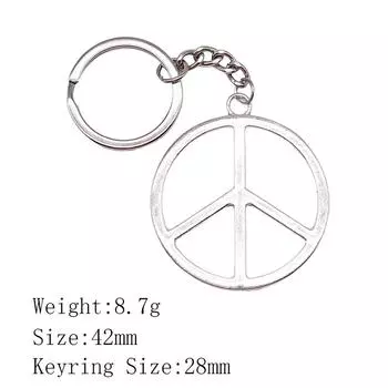 Назад в школу брелок круглые бирки брелок бизнес цепочки женские A21-1pcs-20mm