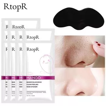 Назальный пластырь RtopR Mango смягчает кутикулу, поглощает черные точки, очищает поры и контролирует жирность