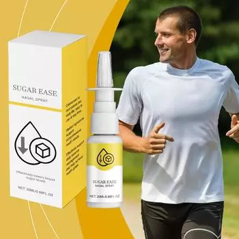 Назальный спрей Herbal Blood Sugar регулирует колебания уровня сахара в крови и улучшает метаболизм для поддержки здорового обмена веществ. 20 мл One Size жёлтый