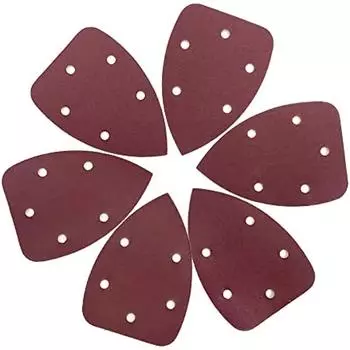 Наждачная бумага для шлифовки деталей, зернистость 240, шлифовальные диски для мышей, 5 отверстий, наждачные листы с липучкой для ладоней мышей 140 мм, шлифовальные машины для шлифовки деталей 180grit-50pcs
