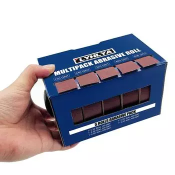 Наждачная бумага Наждачная бумага Абразивная бумага с дозатором Рулон наждачной бумаги для деревянной мебели Шлифовка Полировка металла 80/150/240/320/400/600 4roll-6m