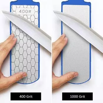 Наждачная точилка, быстрая точилка, кухонная точилка, тонкая двухсторонняя точилка Artifact, точильный камень синий