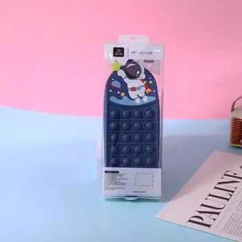 Нажимаемый пенал для снятия стресса, Милый водонепроницаемый органайзер для школьных принадлежностей для детей и подростков, Сумка для хранения канцелярских принадлежностей