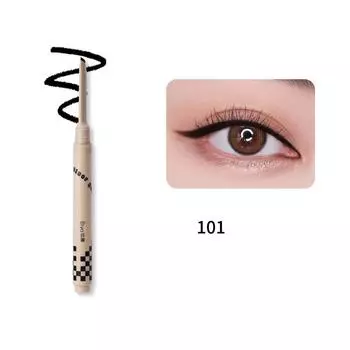 Нажимная гелевая ручка для подводки глаз водонепроницаема и устойчива к поту, ее нелегко размазать, насыщенная, долговечная и яркая, новая ручка-подводка для глаз