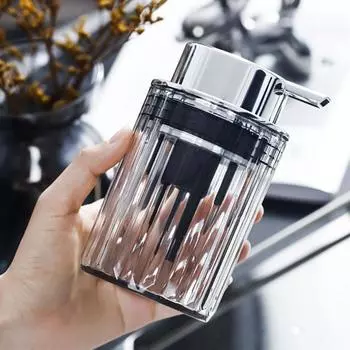 Нажимной дозатор мыла Пластиковый пресс-пенящийся флакон Контейнер для шампуня и геля для душа Бутылка для жидкого игристого мыла Принадлежности для ванной комнаты