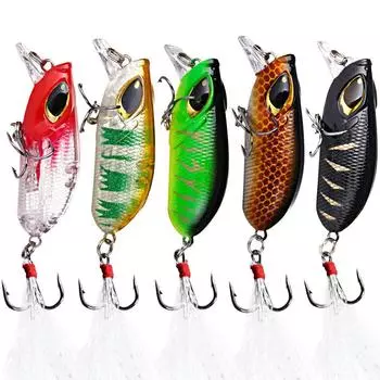 Наживка для плавания Minnow, пластиковый бионический воблер, рыболовные снасти, рыболовные снасти для пресноводной мелководья 5pcs