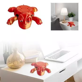 Нажмите Черепашка Подставка для чашки Причудливые игрушки с забавным выражением лица Подставка для чашки 3D Печать Черепашка Подставка для горки Домашний декор