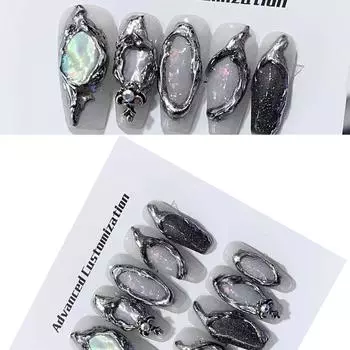 Нажмите на ногти Советы по дизайну ногтей своими руками Раскрашенные вручную ногти для создания неповторимого образа Товары для вечеринок для женщин S