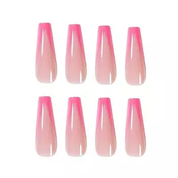 Нажмите на очень длинные искусственные ногти и ногти-бабочки с клеем Coffin для женщин 24 шт. 3 мл