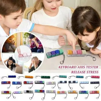 Нажмите прозрачный конфетный цветной тестер вала клавиатуры с 4 отверстиями One Size